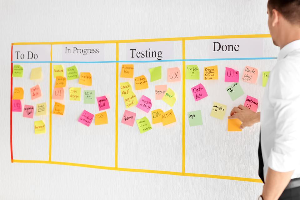 Agile Development 會學的 Kanban Board